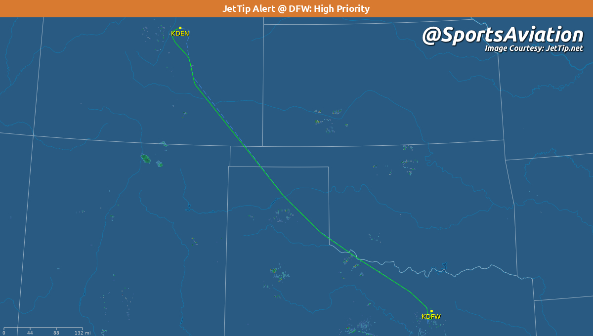 ⚾️ Arizona Diamondbacks (@Dbacks) #Dbacks 🆚 2-1 @ Colorado #Rockies #ARIvsCOL ⏭️ 2 @ Texas Rangers #StraightUpTX #ARIvsTEX ‼️ Rare @JetTipNet arrival alert @DFWAirport ✈️ N654DL | DAL8876 | B752 🛫 DEN - 6:09 pm MT 🛬 DFW - 8:31 pm CT 📡 Tracking: jettip.net/airport/kdfw/1…