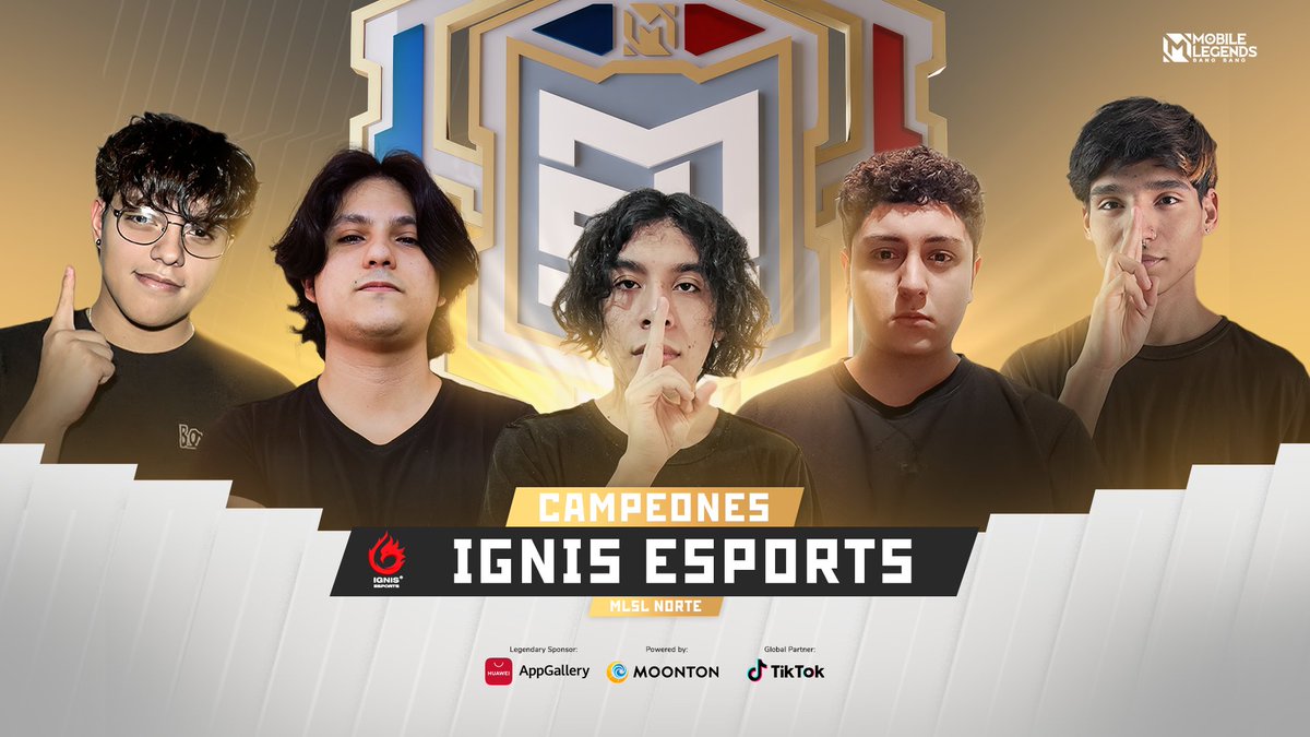 IGNIS 🔥🏆🔥 CAMPEONES | MLSL NORTE

¡No te pierdas la final de la MLSL Sur el próximo fin de semana!

#MLBBesports #MobileLegends #CaminoALaCima