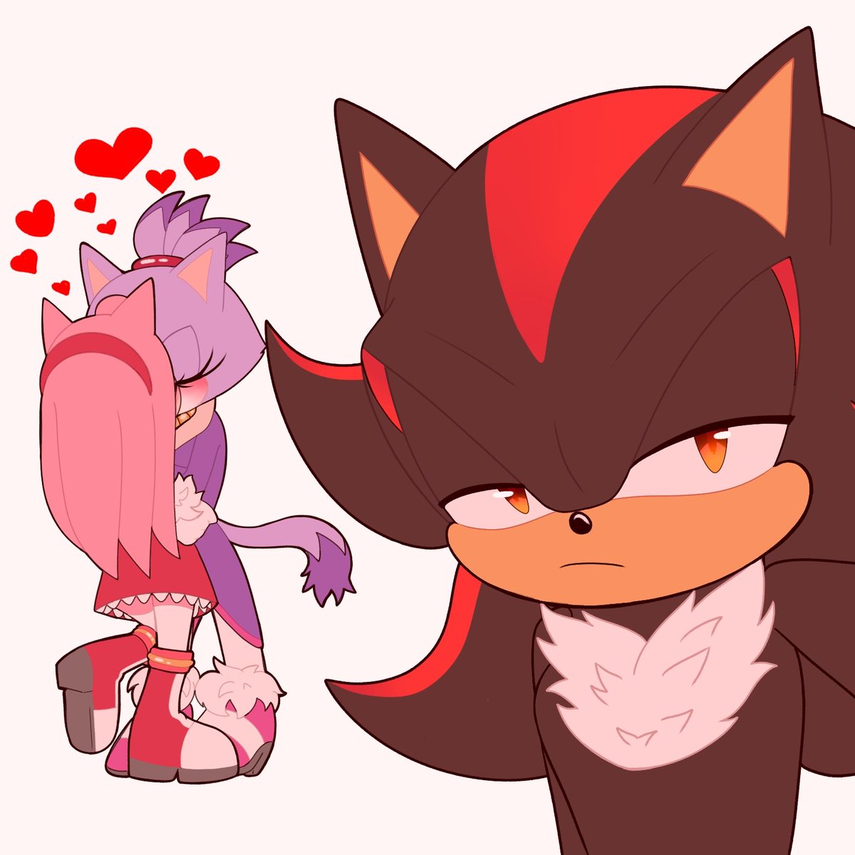 Suyin_Toons's tweet photo. Selfie!!! Come on Shadow, smile, it's just a picture. #Blazamy #Blazamyforever #ShadowTheHedgehog #AmyRose #BlazeTheCat https://t.co/uQV3p1eb8P