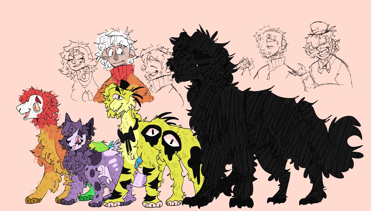 firythewolf's tweet photo. just redrawing and redesigning my old ocs nothing new really https://t.co/mummYM7kgw