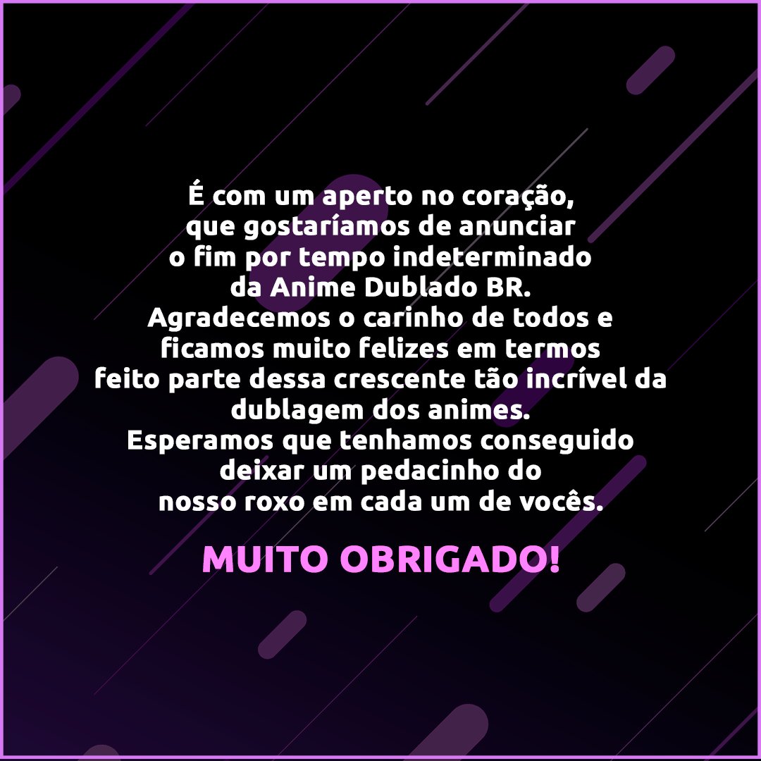 Otaku_Sincero03 on X: Mds @funimation_bra, quanto anime dublado kkkkkkk,  já não acha melhor parar um pouco, só pra não sobrecarregar os dubladores?  / X