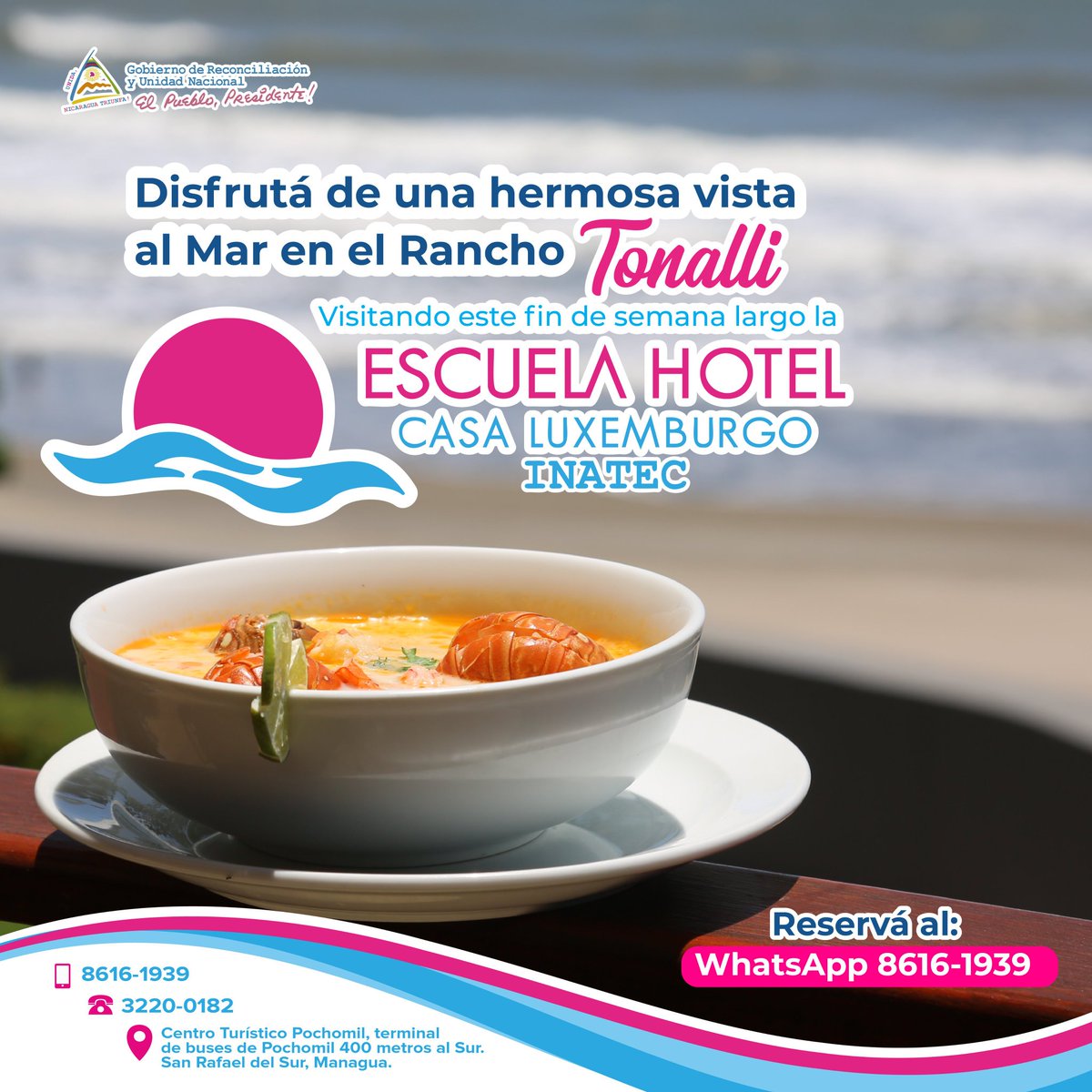 Escuela Hotel Casa Luxemburgo te invita a disfrutar de una rica gastronomía en celebración del día del Trabajador mañana 1️⃣ ro de Mayo 

#UnidosEnVictorias 
#MayoVivaSandino 

<a href="/LaYuma_Sandoval/">🅛🅐 🅨🅤🅜🅐</a> <a href="/FloryCantoX/">Flor y Canto 🇳🇮</a>