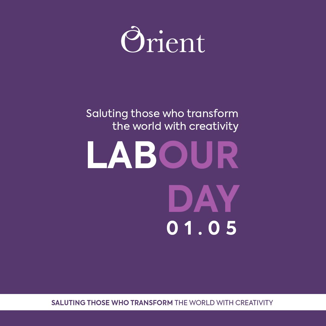OrientTextiles's tweet photo. Happy Labour Day.
A worker is a creator &amp; a great asset to every nation. https://t.co/0UdN8kPqYd