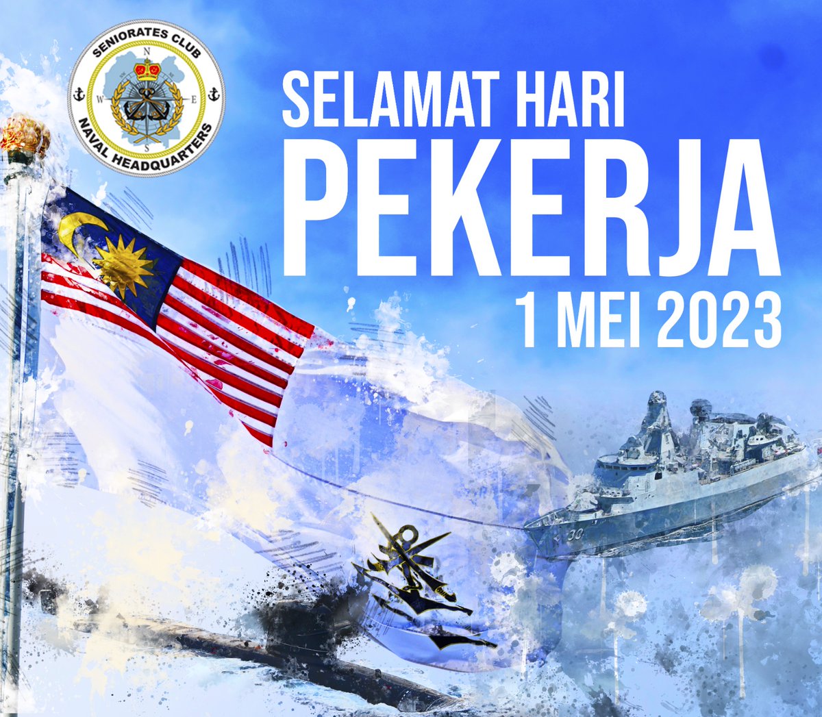 KBMkTL's tweet photo. Warga @KBMkTL mengucapkan Selamat Hari Pekerja buat semua.
'Pekerja Pemangkin Wadah Malaysia Madani'
#RMNbackbone
#Navypeople
#SediaBerkorban https://t.co/l4mnn7gsyV