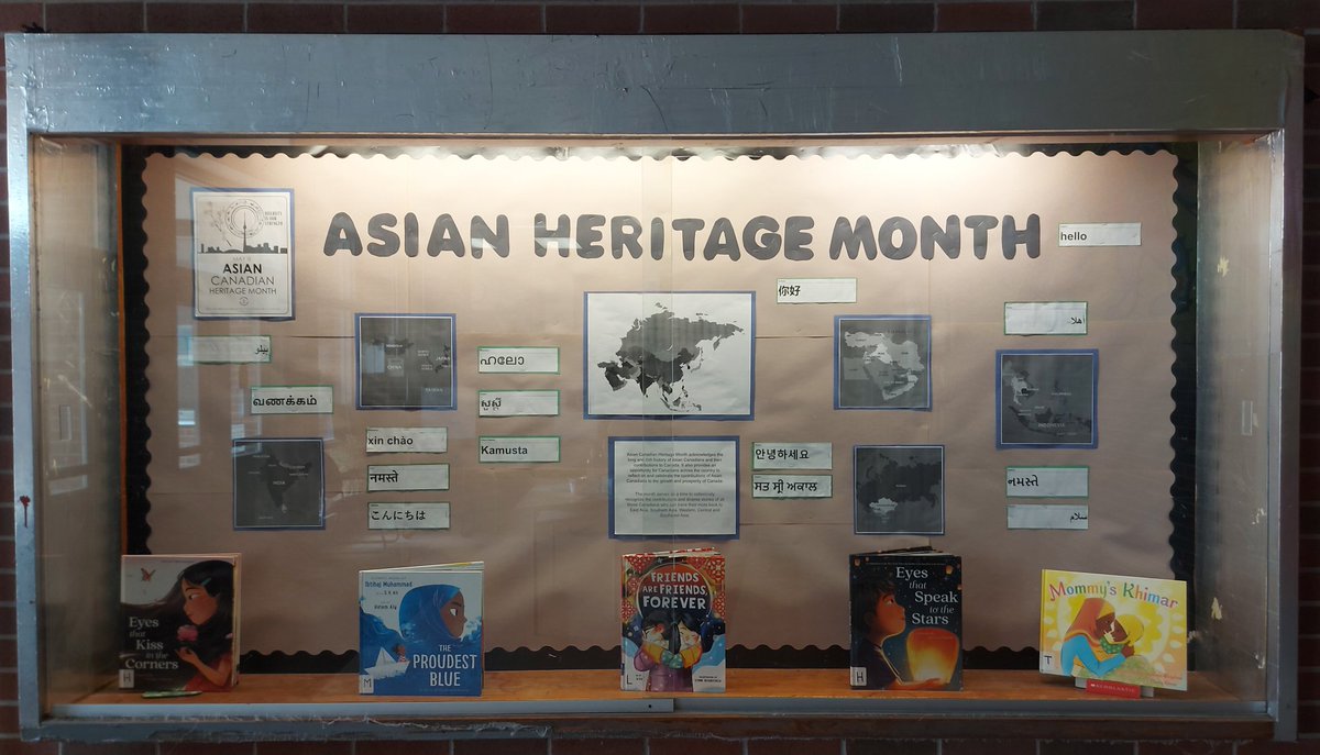 May 1st Mark's the start of Asian Heritage Month. <a href="/CundlesHeights/">Cundles Heights PS</a> we learn, reflect on and recognize the many contributions that Canadians of Asian heritage have made and continue to make to/in Canada. <a href="/SCDSB_Schools/">Simcoe County District School Board</a>
