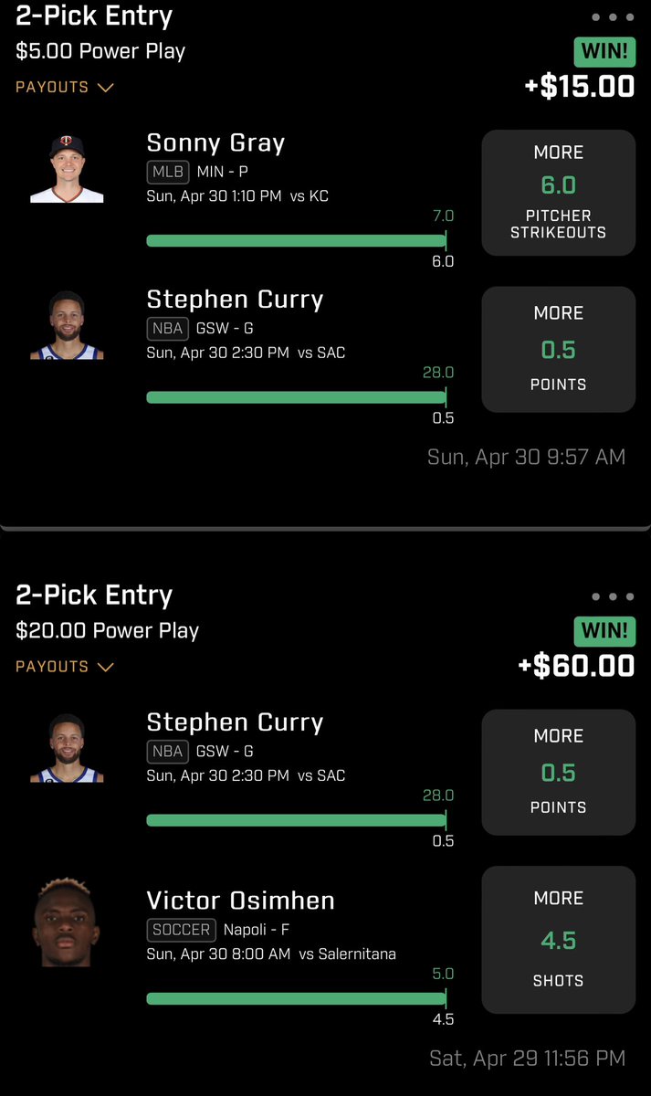PlayerPropPlay's tweet image. Cashing PrizePicks Free Square Pairs✅✅✅

Join the @ThanosLeakPicks discord to receive mods plays for only $5 a month!!

#PrizePicksNBA #PrizePicks #PlayerProps  #GamblingTwitter #NBAPicks #MLB #MLBPicks #Fliff #UnderdogFantasy #NHL #NHLPicks #DFS