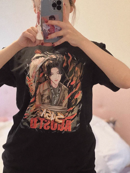 if you wear my shirt design for Agust D concert please share with me I would love to see 