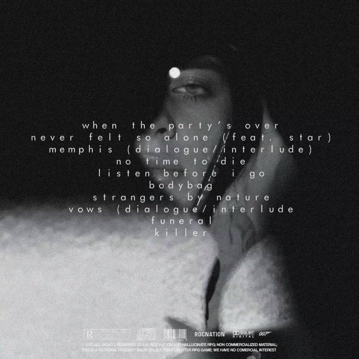 LIVE OR DIE  ☠️
– my new album “live or die” is out now, on all digital platforms. 🤍

🔗 open.spotify.com/playlist/2pwlO…

© ℗ 2023 Roc Nation

[🪞] <a href="/RHallucinado/">Hallucinate RPG</a> #AlbumHLCX #SocialHLC #LiveOrDie☠️ #EraX