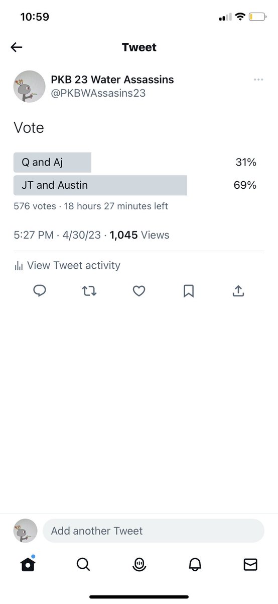 PKBWAssasins23's tweet photo. Final result result. Congrats JT and Flem. https://t.co/hfNDd1q1Al