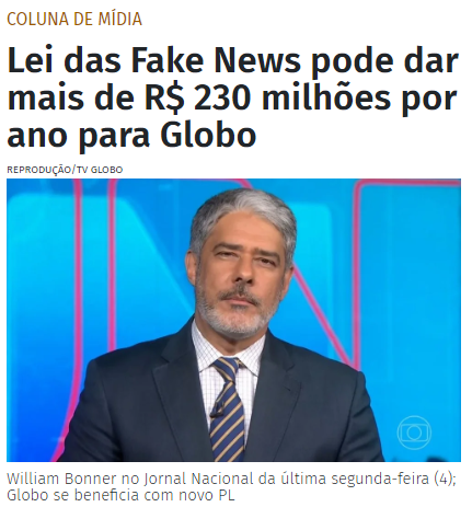 Amandavettorazz's tweet photo. A Globo fez uma matéria usando o discord como argumento para aprovação do PL 2630 - ou PL da Censura, sendo que o texto nem sequer cita a plataforma.

Vocês conseguem imaginar o motivo disso? https://t.co/tQUWEcSQz0