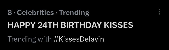 kaya pang itaas yan 

HAPPY 24TH BIRTHDAY KISSES 
<a href="/KissesDelavin/">Kisses Delavin</a>
#KissesDelavin