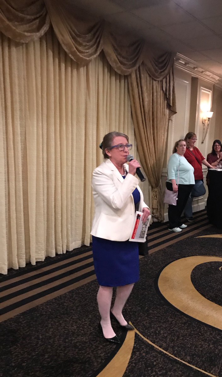 labunne's tweet photo. PASNAP Maureen May welcoming nurses to the annual House of Delegates Convention in Lancaster PA @PennaNurses https://t.co/TPpq8udErp