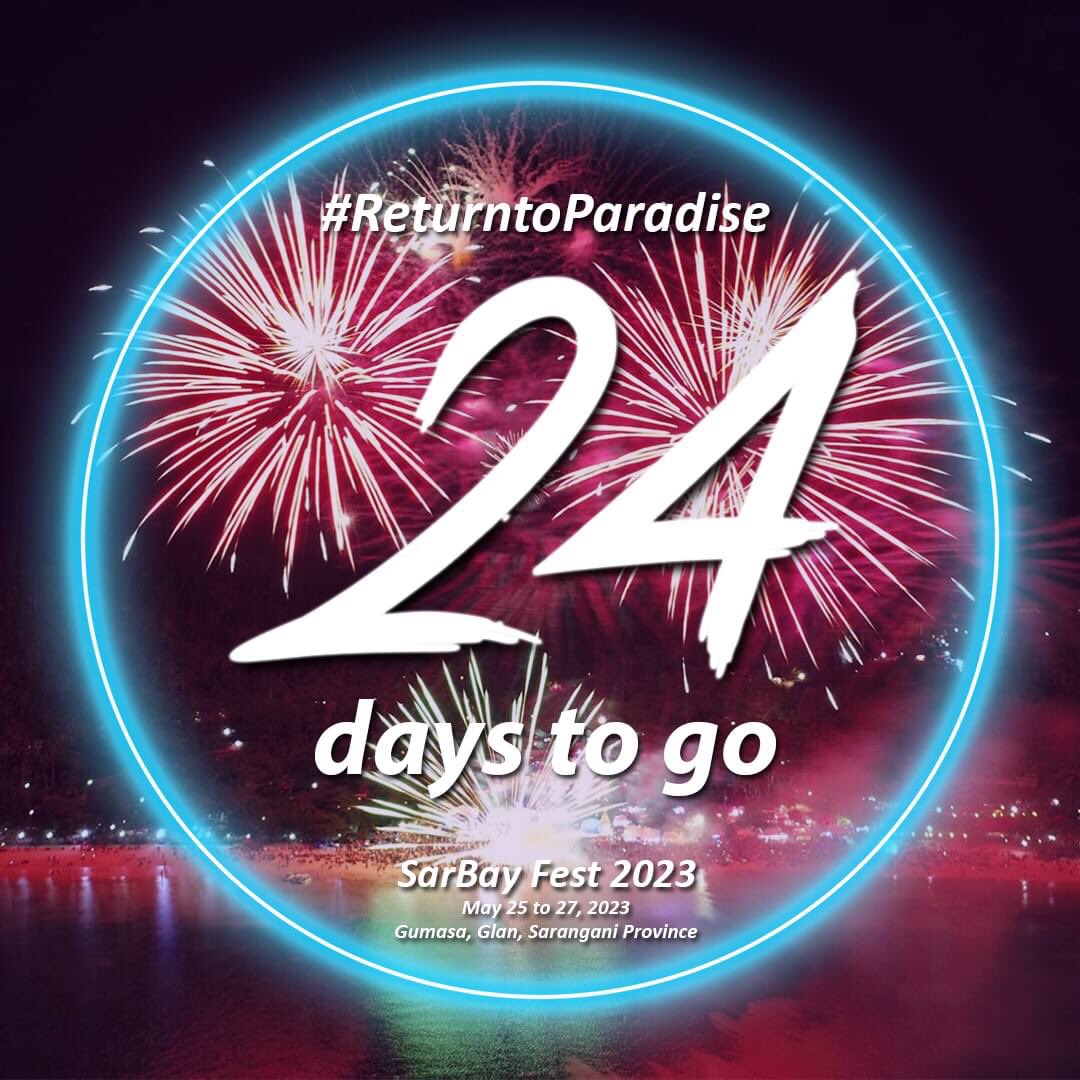 piosarangani's tweet photo. Get ready for a night full of colors, music, and non-stop partying at Sarangani Bay Festival! 

Spread the word and invite your friends for an unforgettable experience under the stars!

We’re counting 24 days before the country's biggest beach festival!

#SarBayFest2023 https://t.co/qEAluAhtWW
