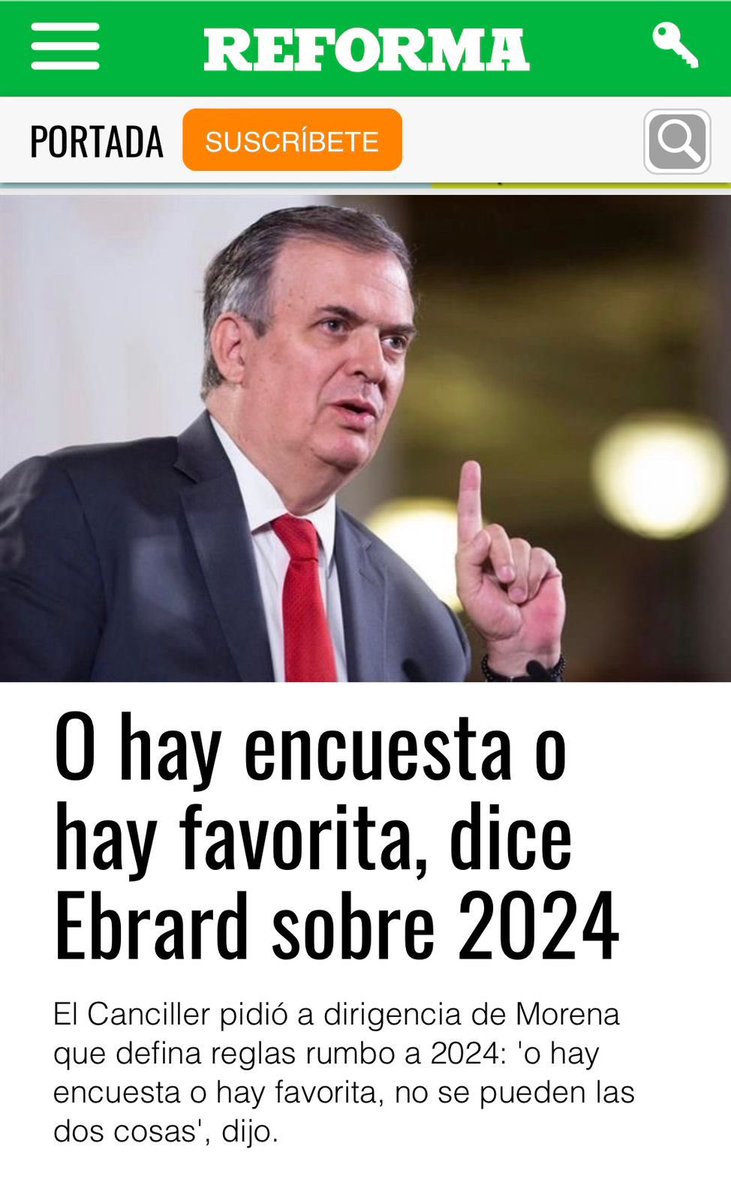 No es ni el favorito ni el primero en las encuestas.