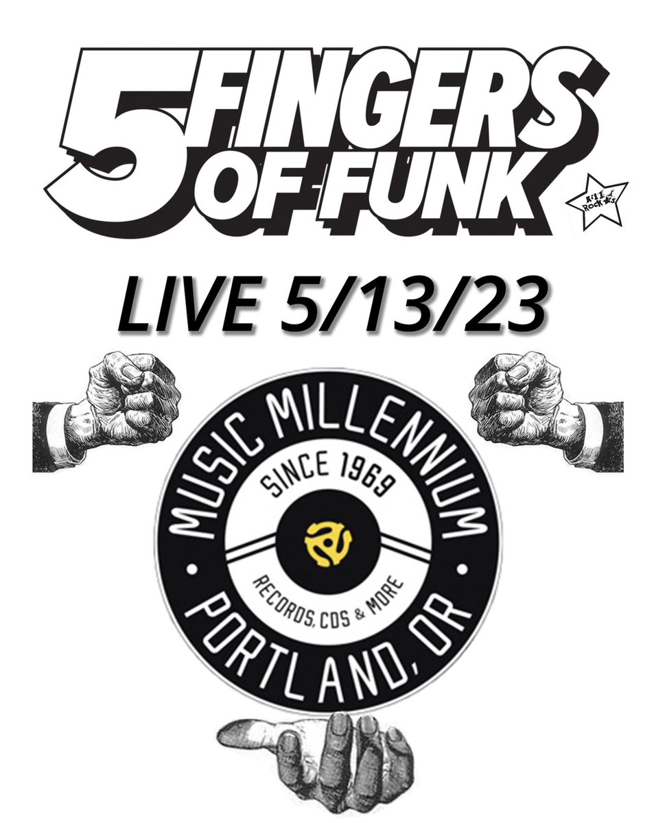 3pm on 5/13 <a href="/musicmillennium/">Music Millennium</a> we all gonna be there <a href="/killrockstars/">Kill Rock Stars</a> <a href="/5FingersOfFunk/">Five Fingers of Funk</a> <a href="/PeteMiser/">Pete Miser</a> <a href="/CHILLESTILLEST/">Chillest Illest</a>