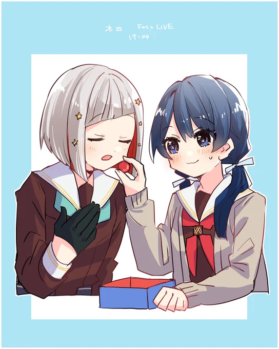 「今夜はFes×LIVEですからしっかり食べましょう!」 「プチトマト おいしい」っていうつづさや #蓮ノ空