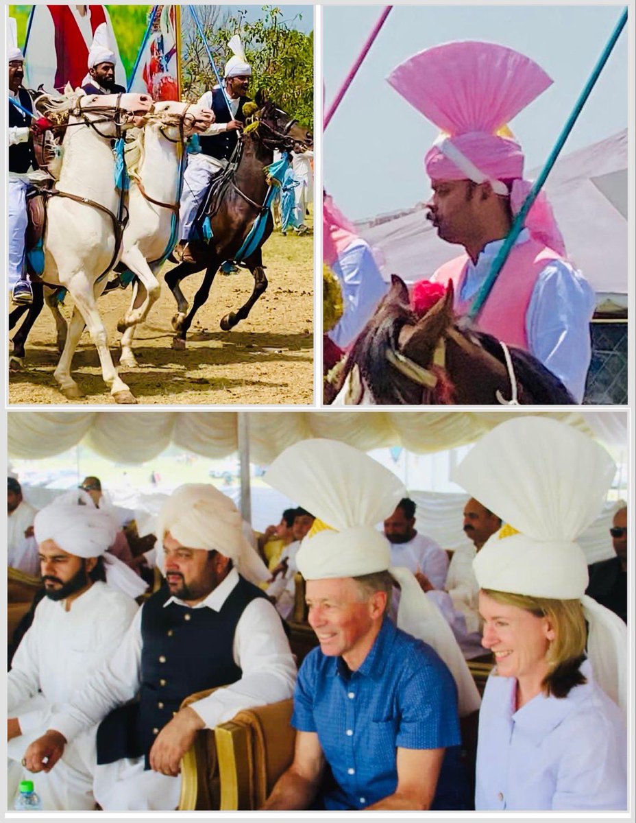 AusHCPak's tweet photo. Thrilled to watch the amazing horsemanship and brilliant colours on display at #Islamabad tent pegging festival.  What skill and grace! 
ماشاءاللہ https://t.co/tbers3aPBV