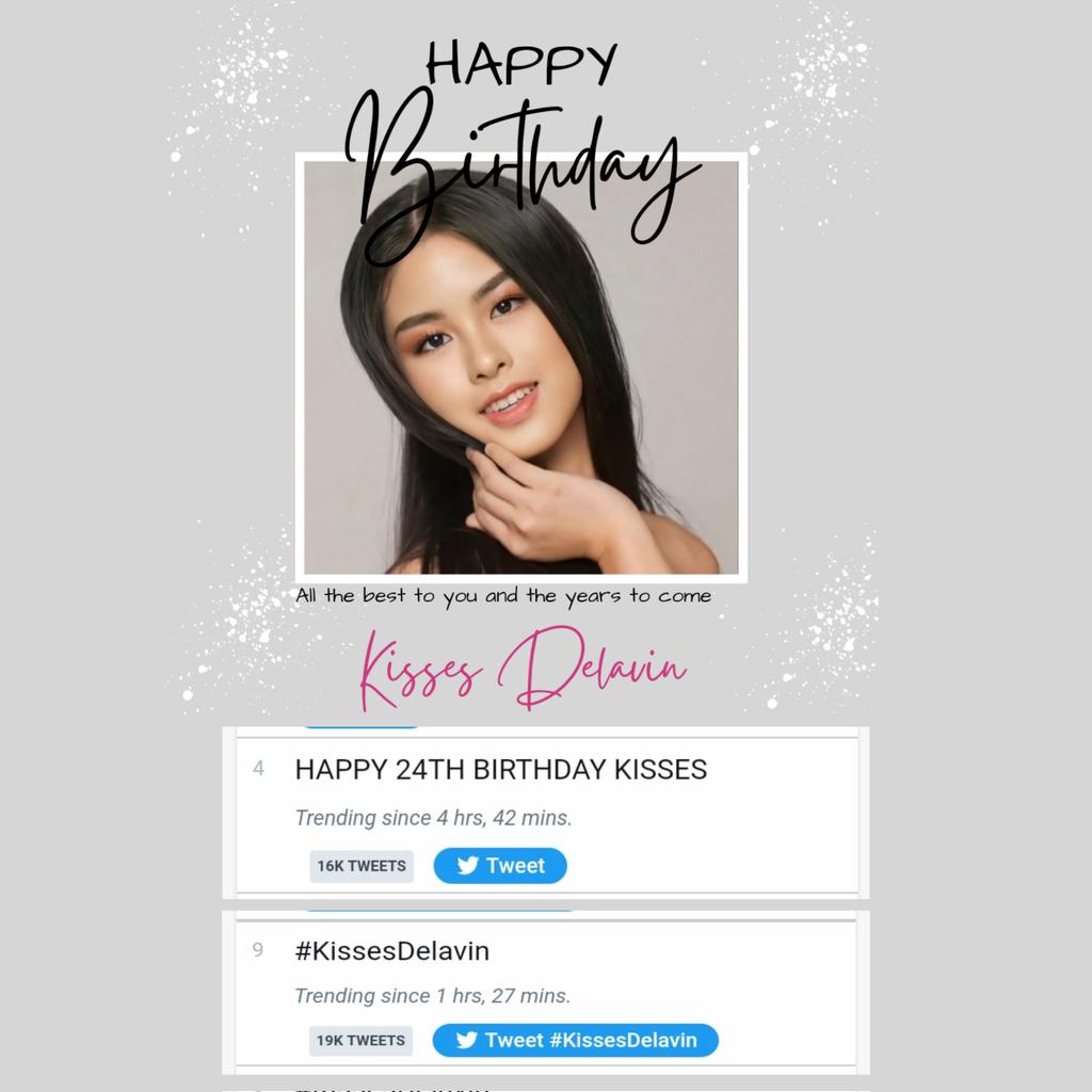 HAPPY 24TH BIRTHDAY KISSES

#KissesDelavin <a href="/KissesDelavin/">Kisses Delavin</a>
Trending Update Nationwide

Keep the tweets coming Fam. Thank you!