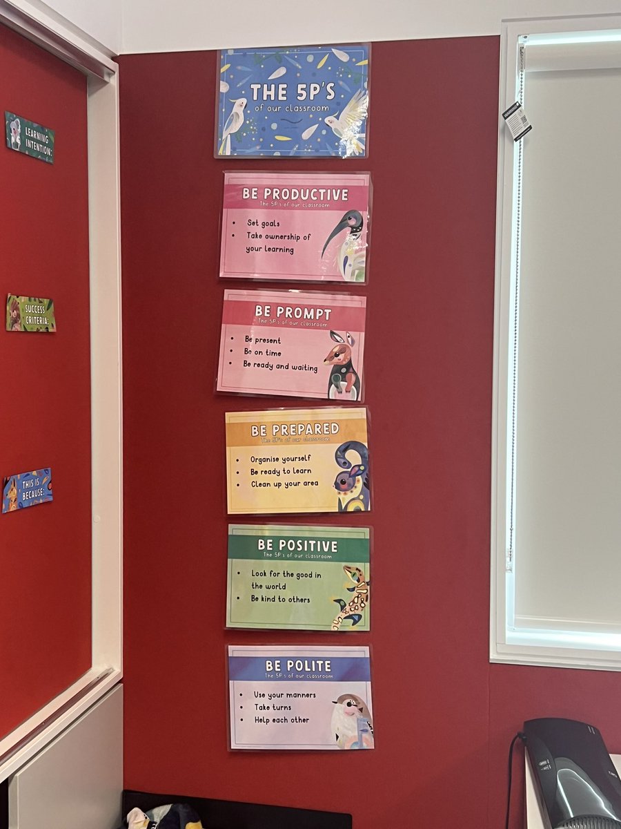 Sarah_Belli3's tweet photo. We hear a lot about the 5L’s in the younger grades but I saw this in a year 5 classroom. What a great alternative to assure senior students know what is expected of them!! #acuedu_p https://t.co/1oqgbIbmbU