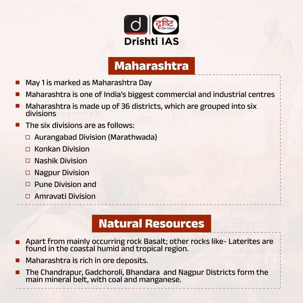 drishtiiaseng's tweet image. Celebrating the #SpiritOfUnity and Diversity on the #FoundationDay of #Gujarat and #Maharashtra - Two Vibrant #States, One Glorious #Nation.

#GujaratDay #MaharashtraDay #IncredibleIndia #StatehoodDay #Celebrations #UPSC #IAS #Marathi #Gujarati #DrishtiIAS #DrishtiIASEnglish
