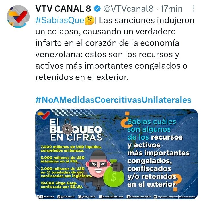 #NoAMedidasCoercitivasUnilaterales
