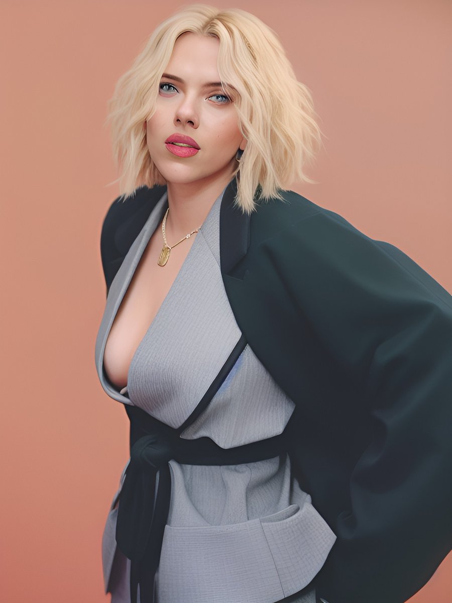 el_h0rny's tweet photo. Scarlett Johansson as the first ever female Hokage.
#Tsunade #NarutoShippuden #Naruto #NarutoAI #TsunadeAI https://t.co/UV0NtwO1hA