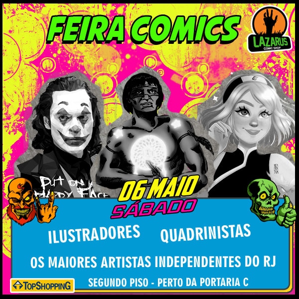ShopLazarus's tweet photo. Vai rolar mais uma feira comics no @topshopping_ e vc ñ pode ficar de fora!
#comics #quadrinhos https://t.co/Waco6iTNKr