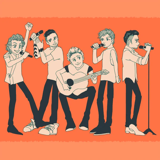 1Dにハマっていた頃の絵が出てきた…2013年だと…??