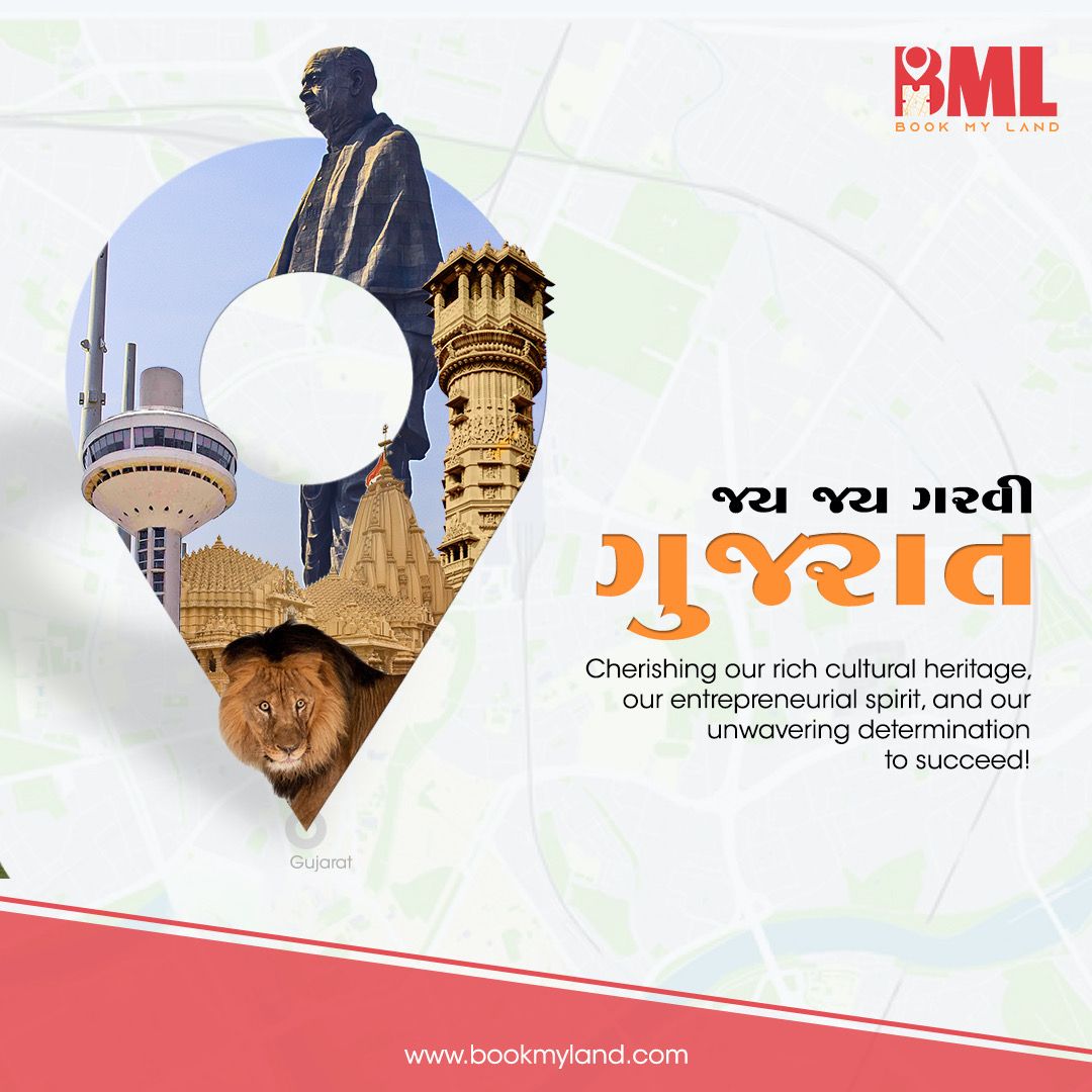 BookMyLand_'s tweet photo. Let’s celebrate the foundation day of our beautiful city Gujarat with great enthusiasm and zeal.

📧info@bookmyland.com
📲+91 97654 97654 https://t.co/OfnWh6ZMey