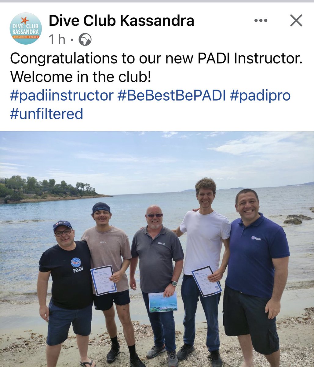 esdivingpro's tweet photo. Highly recommend @divegreece for your #PADI Instructor Course! Also massive thanks to the #PADI Exam Team in Athens #Padipro #padiprofessional #paditv #scuba #scubadiving #scubalife #scubapro 🤿🤿 https://t.co/wSWocFERJz