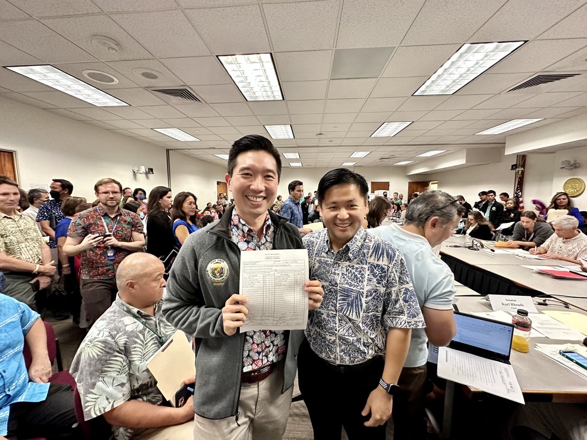 stanleypchang's tweet photo. ALOHA Homes finally cleared conference committee! It is headed to a final vote by the Hse and Sen.
Mahalo for pushing, raising your voices, and advocating. This is your victory. It's not the beginning, or the end, but it is a landmark on the path to ending the housing shortage. https://t.co/Dz7J61SDhk