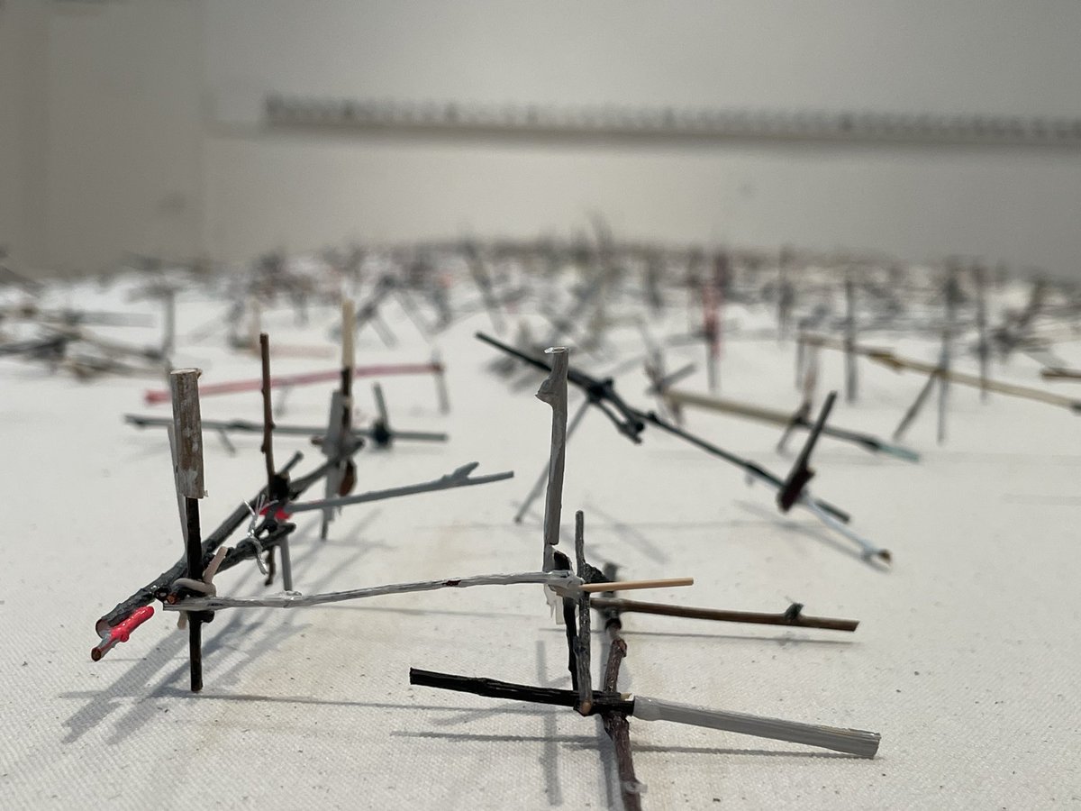 jhhaughton's tweet photo. Anita Groener’s delicate and evocative work here in the ICC Paris carries a colossal challenge to humanity. https://t.co/riNBFsLbAO