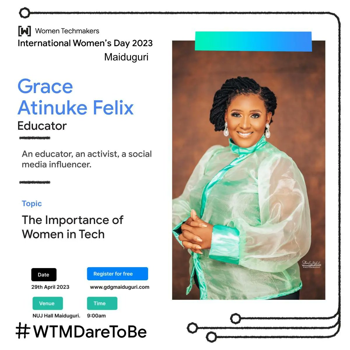 The program organised by Women Tech Makers Maiduguri branch (@WTMMaid) was a great success. We learned, played, laughed, ate, had a panel session and Dared to be. I spoke on the 'Importance of Women in Tech' and it was great to see young girls & women beginning to... #WTMDareToBe