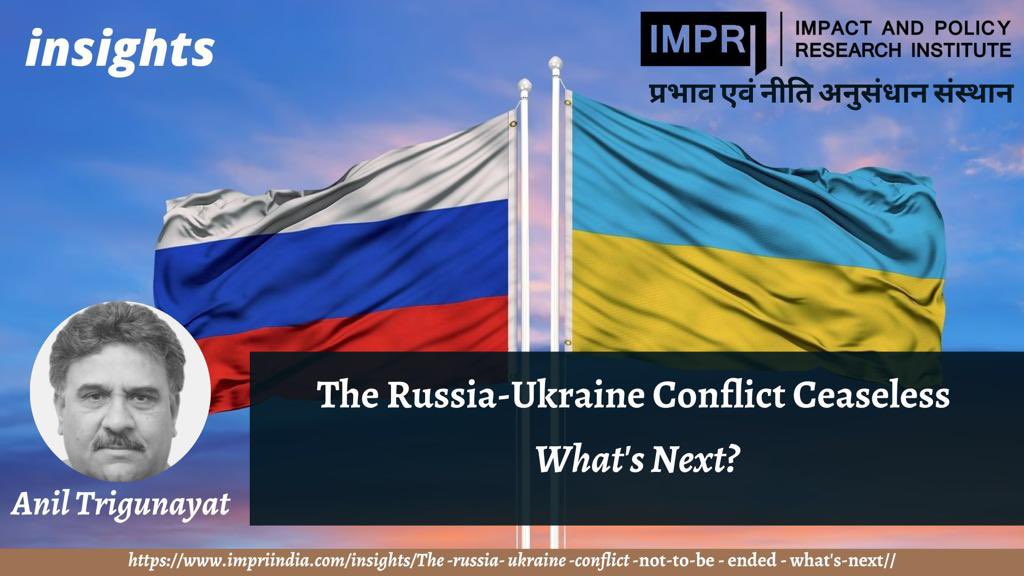 impriindia's tweet photo. The Russia-Ukraine Conflict Ceaseless- What’s Next? | #impri Insights
By Anil Trigunayat
#russia #ukraine #conflict #putin #ceaseless #g20 #india #war #china #impact #policy
https://t.co/9EQMfwuwj6
@aniltrigunayat https://t.co/mHzgUR5nI3