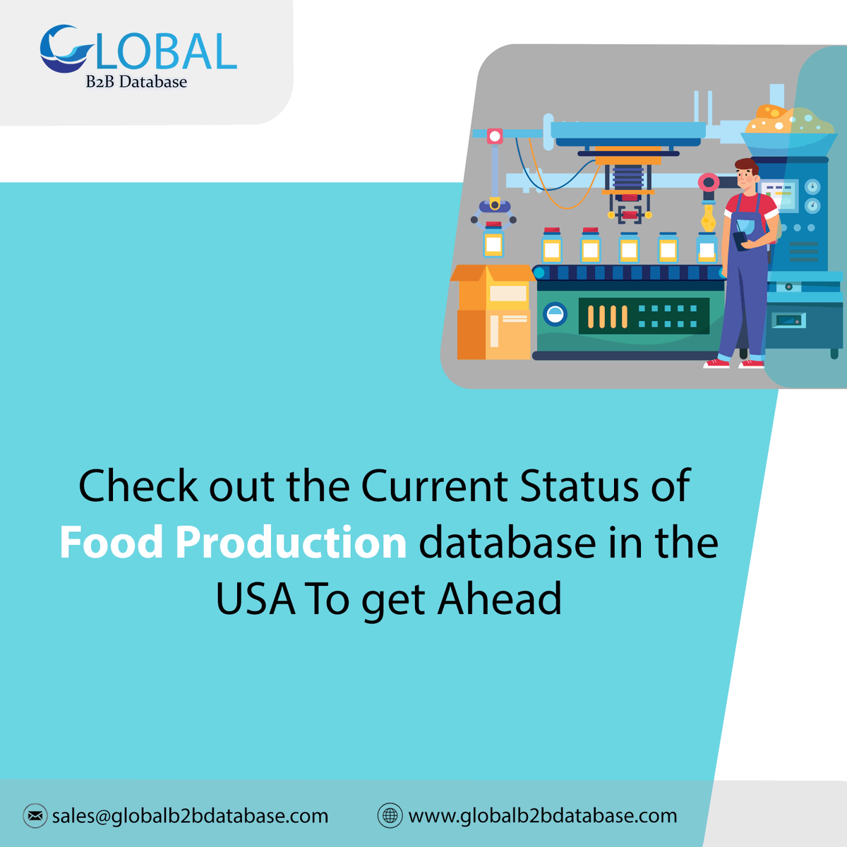 DatabaseB2b's tweet image. Check out the Current Status of Food Production database in the USA To get Ahead
For more information,globalb2bdatabase.com or contact us at sales@globalb2bdatabase.com
#FoodProduction #DataAnalysis #USA #FoodSecurity #IndustryInsights
