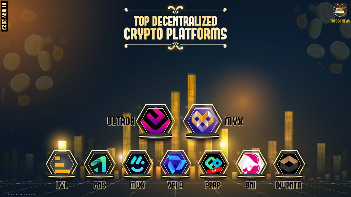 topbscnews's tweet image. Top Decentralized Crypto Platforms !
@ultronvault
@MetavaultTRADE
@Level__Finance
@GainsNetwork_io
@muxprotocol
@vela_exchange
@perpprotocol
@bitindichain
@Kwenta_io 

#topbscnews #BNB #BSC #Binance #BNBChain #WEB3 #MEMECOINS #Crypto