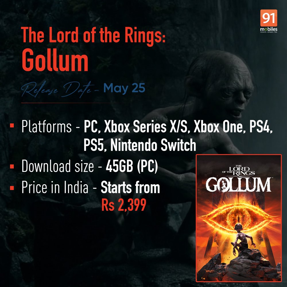 Lord of the Rings: Gollum Release Date Set for May, Except Switch