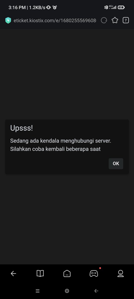 Tulung lah @kiosTix , tadi selalu konfirm ulang setiap input email atau no hp dan sekarang ada kendala server, gua kan belum download tiketnya ya, plis tudei malem mau nonton bad manners ini