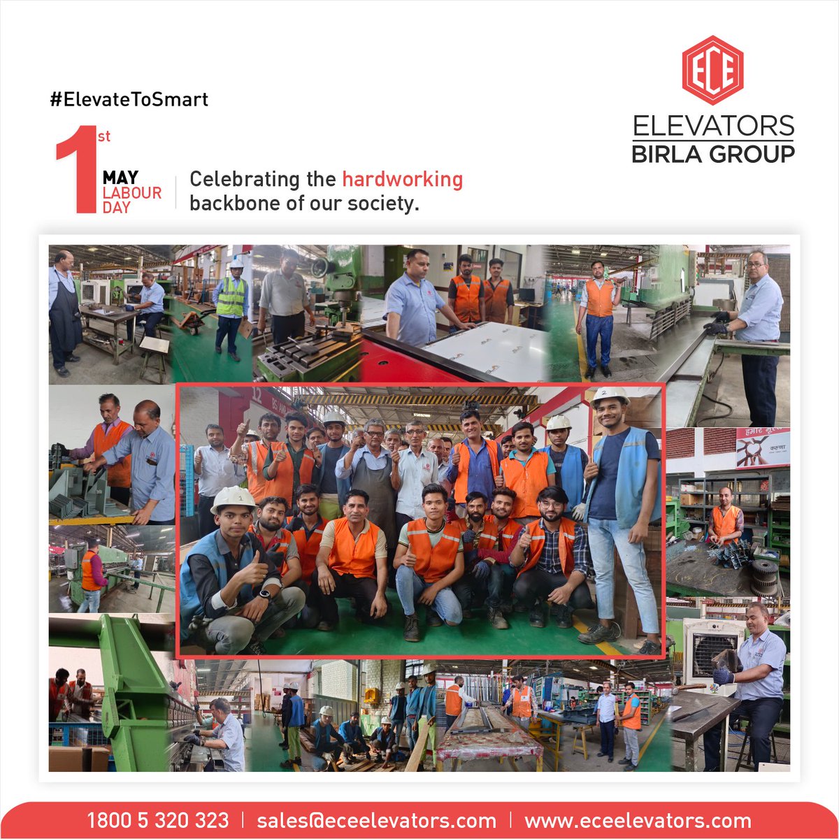 BirlaElevators's tweet photo. Thank you to all the hardworking laborers who help us build our brand every day.

#ElevateToSmart #ECE #ECEEelevators #LabourDay #LabourDay2023 #LabourDayIndia #InternationalWorkersDay #MayDay #WorkersRights #FairTreatment #WorkplaceSafety #EqualOpportunities #WorkersUnity https://t.co/ycmzpt07UF