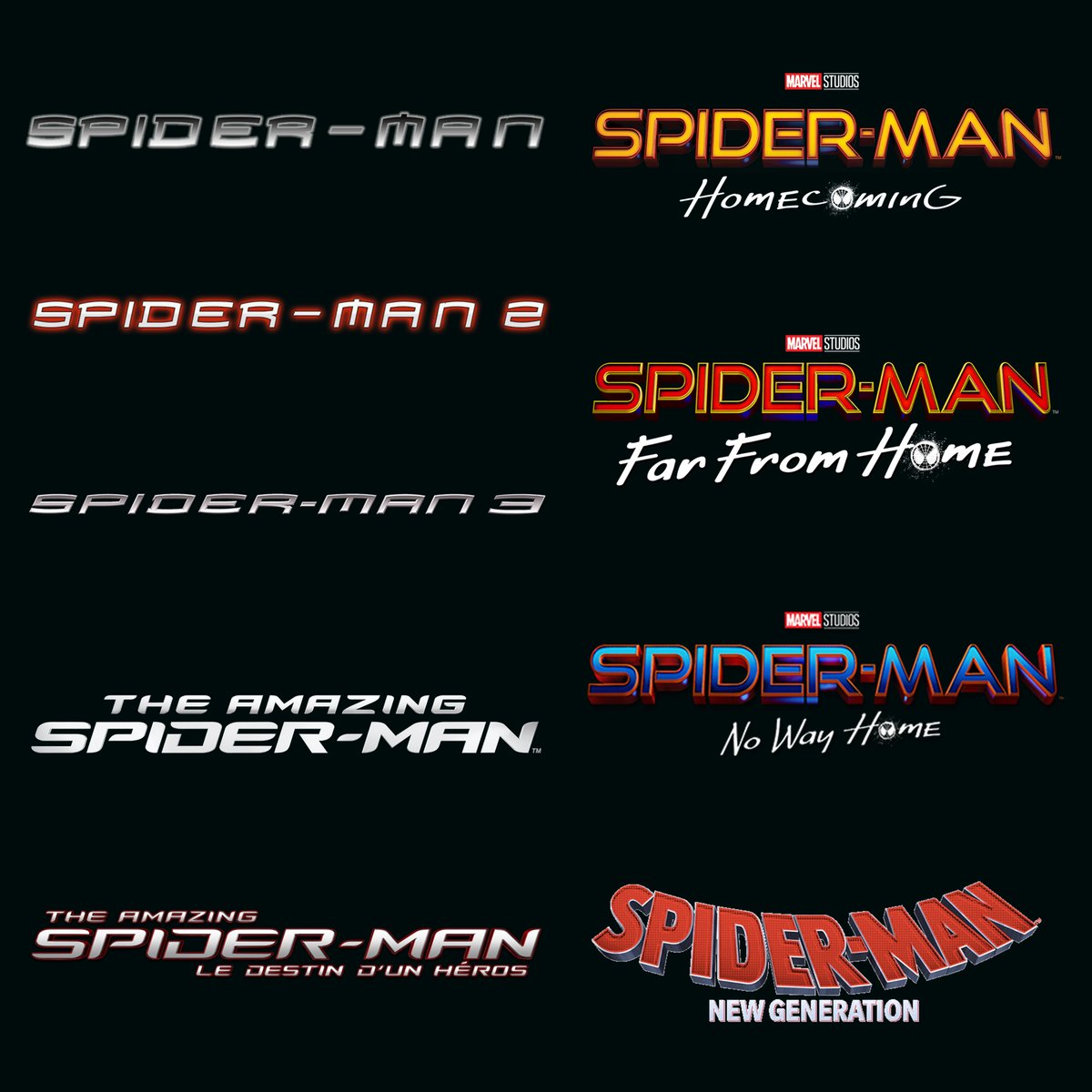 SonyPicsHomeFr's tweet photo. Si vous ne pouviez garder qu'un seul de ces films #SpiderMan ? https://t.co/Ax1fCjkxNL