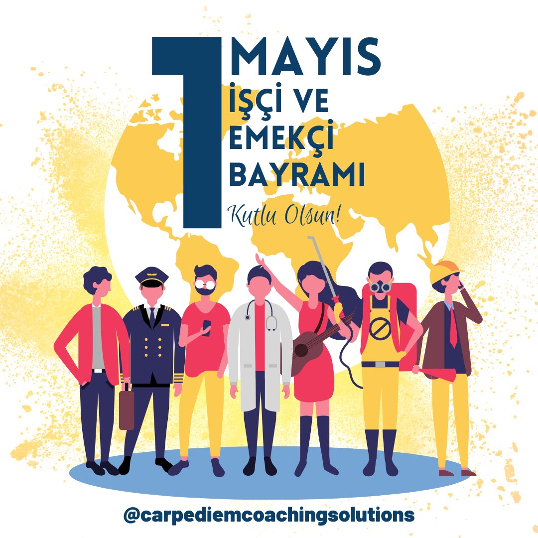 CarpediemCoach_'s tweet photo. 1 Mayıs İşçi ve Emekçi Bayramı Kutlu Olsun.

#1mayısişçibayramı 
#kutluolsun https://t.co/d1PESMikA7