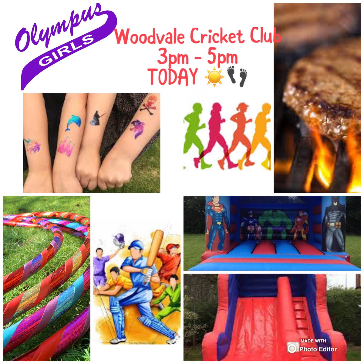 OlympusGirls's tweet photo. Sponsored Walk today &amp; the sun is shining! 🎉💜🌭🍔☀️👣 https://t.co/1WpdtvGOyJ