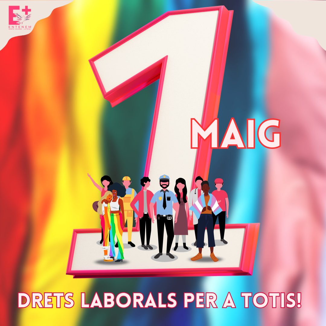 🏳️‍🌈✊🏻Como cada #1demayo , igual que el resto del año, exigimos Derechos y Oportunidades Laborales para todes✊🏻🏳️‍⚧️

👉🏻 Un Mercado Laboral que no nos discrimine por raza, género, identidad ni orientación.

👉🏻 Stop LGTBIQfobia en nuestros puestos de trabajo

#santacolomalgtbiq #1Mayo