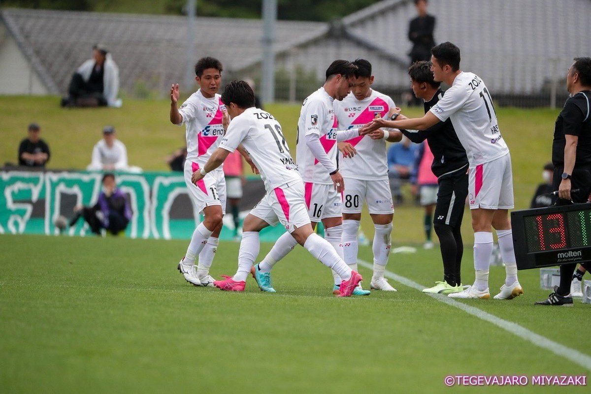 vs岐阜
2-1  勝

ホーム初勝利🔥
次節も応援よろしくお願いします！

#テゲバ　#テゲバジャーロ宮崎