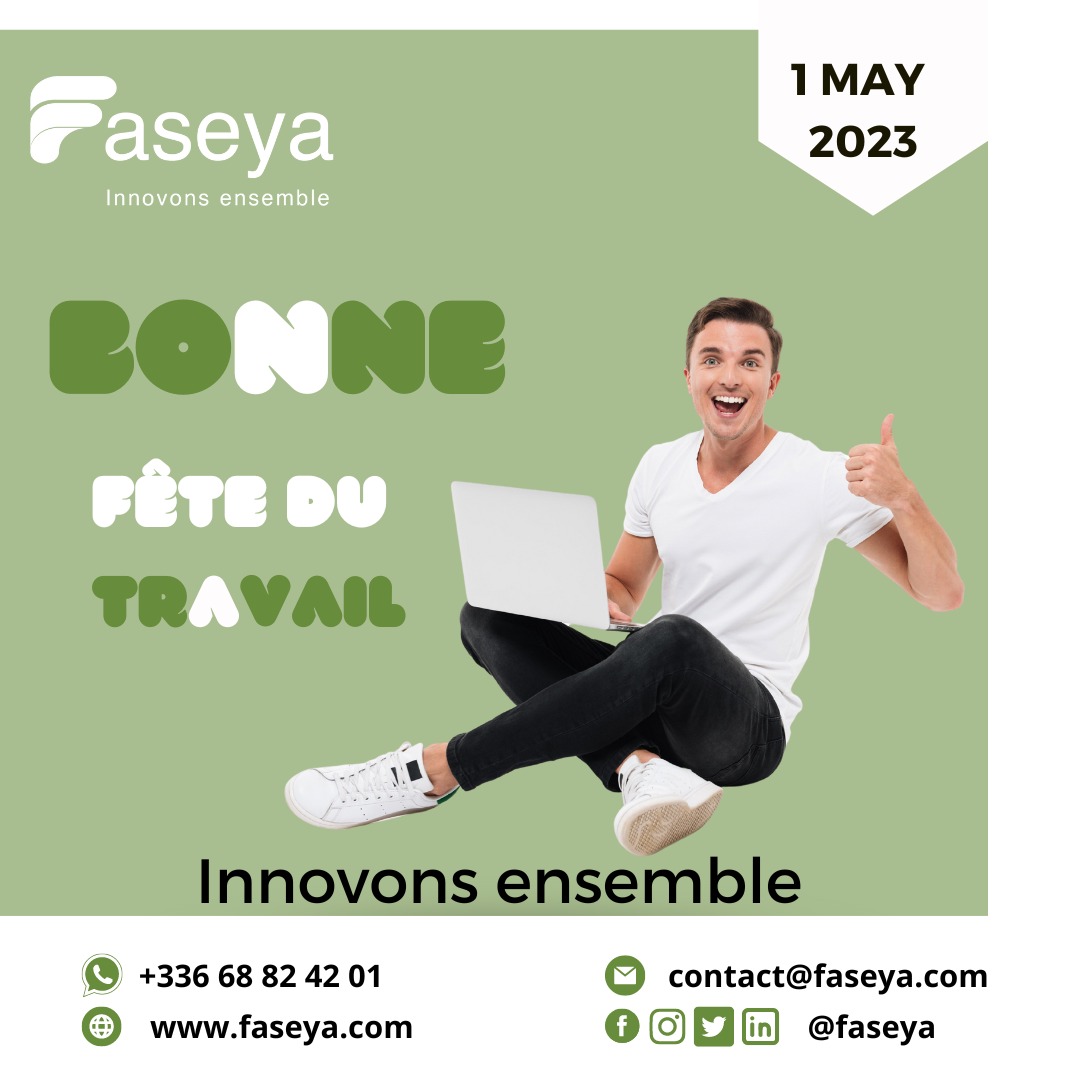 FASEYA2023's tweet photo. 𝗘𝗻 𝗰𝗲 𝗷𝗼𝘂𝗿 𝗱𝗲 𝗳ê𝘁𝗲 𝗱𝘂 𝘁𝗿𝗮𝘃𝗮𝗶𝗹, nous tenons à vous adresser nos meilleurs vœux pour cette occasion spéciale. 

𝗕𝗼𝗻𝗻𝗲 𝗳ê𝘁𝗲 à 𝘁𝗼𝘂𝘀  🥳🥳

#HappyLaborDay 
#faseya
#innovonsensemble https://t.co/qI9K7UNi12