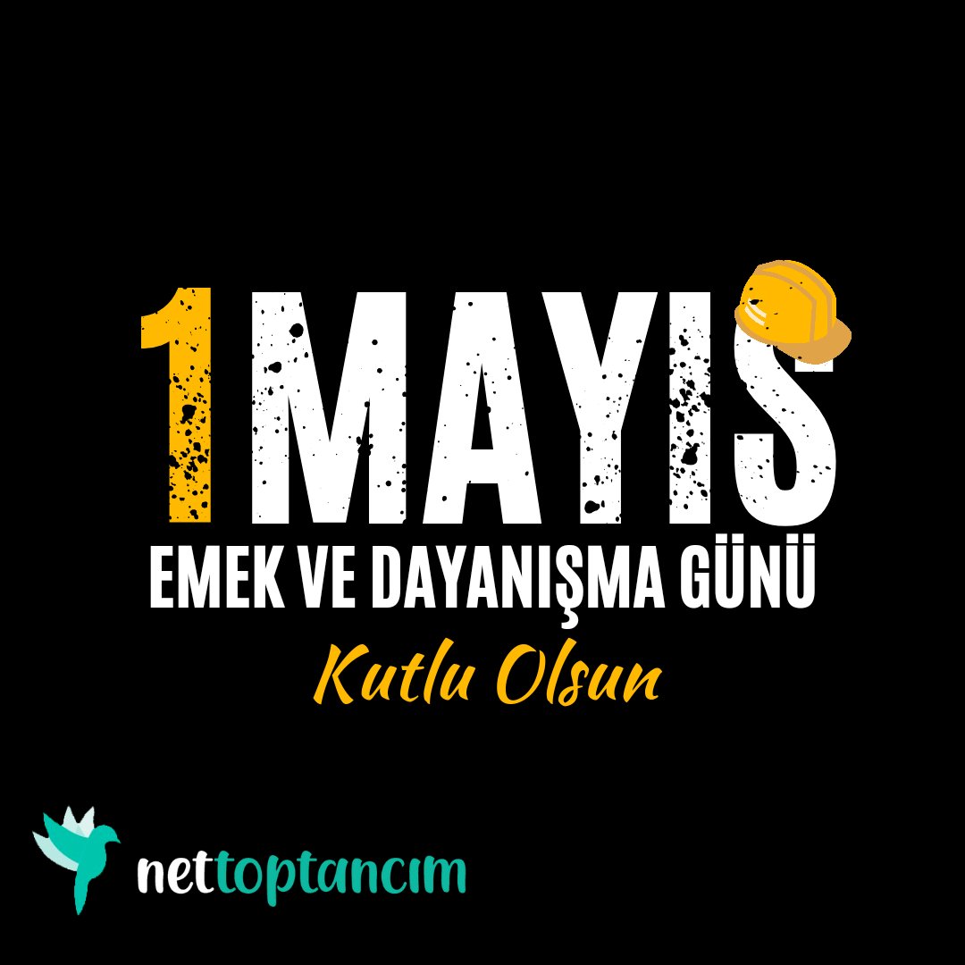 NetToptanc's tweet photo. 1 mayıs işçi bayramı kutlu olsun.
#1mayıs #toptan #ürün #nettoptancım #toptanpazaryeri https://t.co/i2IOIUIcoe