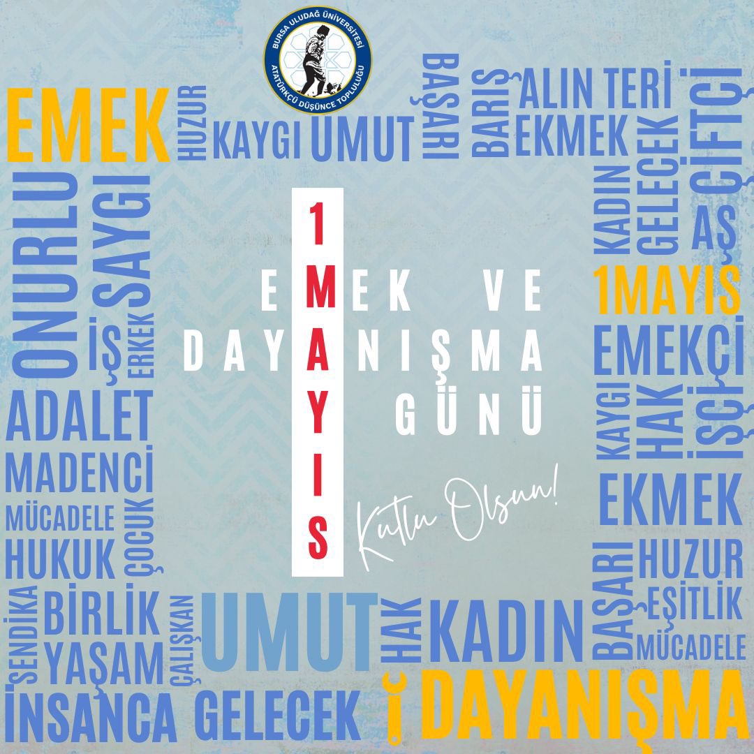 UludagAdt's tweet photo. Her zaman yardımlaşma ve dayanışma içerisinde emeğiyle, alın teriyle hayatımıza değer katan, emekçilerimizin 1 Mayıs Uluslararası Birlik, Mücadele ve Dayanışma Günü kutlu olsun. https://t.co/H9OwZKFaRC
