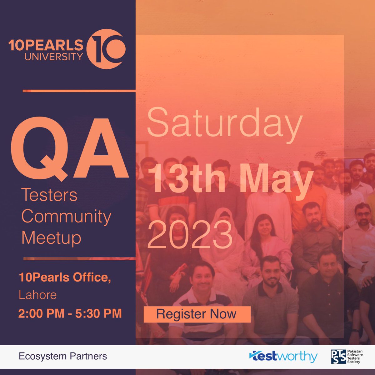 I will be in Lahore to attend this 🙂 
#QAMeetup #10Pearls #Lahore #TestersMeetupLHR