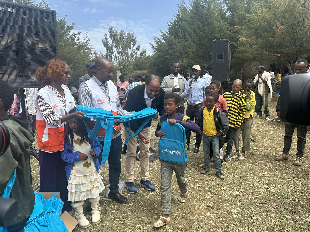 ProfKindeya's tweet photo. Despite the challenges, we have launched today schooling at Harena Elementary School #Tigray! This school was used as a camp by the Eritrean army for many months & destroyed everything. There is nothing inspiring than seeing children back to school. We call up on everyone’s support. #BringTigrayChildrenBackToSchool