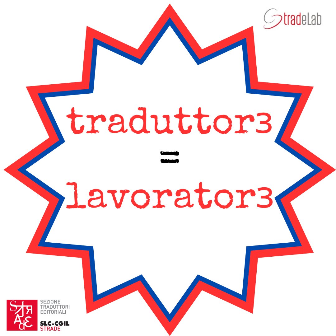 S_TRAD_E's tweet photo. La traduzione è una professione, non una passione. 
Traduttrici e traduttori: contratti equi, compensi adeguati e condizioni di lavoro idonee sono un vostro diritto.
Battetevi per farlo valere! #PrimoMaggio2023 #traduzione #EuropeanTranslators https://t.co/9tMzkPWH4X